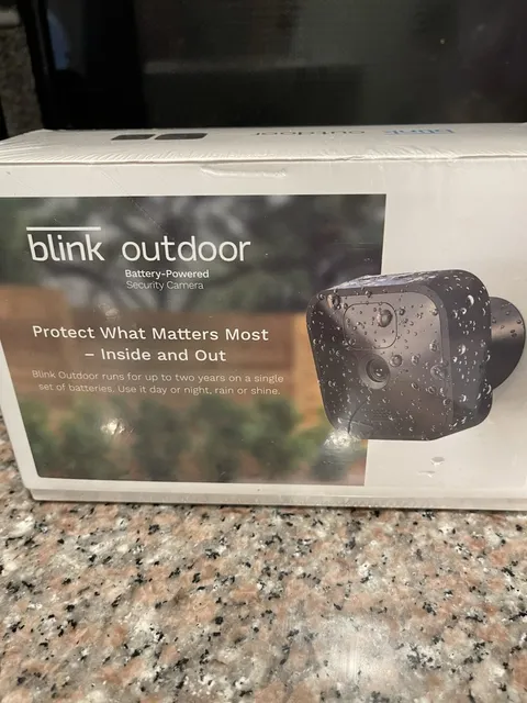 Blink Outdoor 1080p Wireless Wi-Fi Battery Camera, Weatherproof, 2-Way, Black