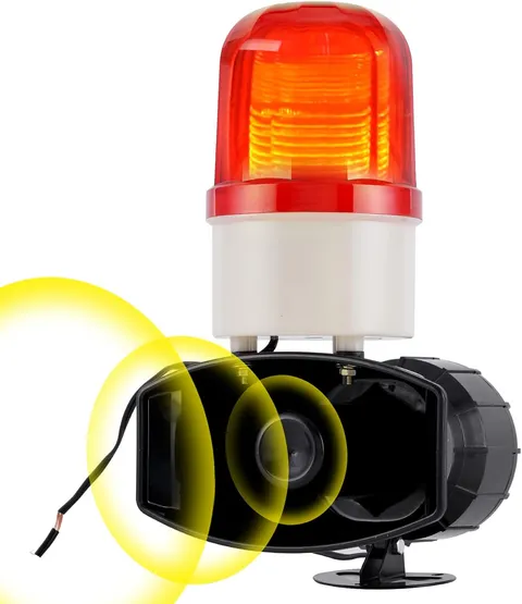 Sound and Light Loud Alarm Siren with Strobe Light 24V Industrial Led Warning Li