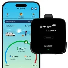 4G Pet Temperature Monitor (Lite) - No WiFi Needed - Real Time App, SMS & Ema...