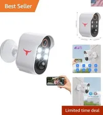 1080p Night Vision Security Camera with Wireless Connectivity & Cloud Storage