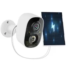 (100% Wire-Free) Solar Outdoor Wireless Wi-Fi Battery Powered Cameras Video S...
