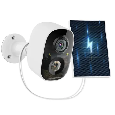 (100% Wire-Free) Solar Outdoor Wireless Wi-Fi Battery Powered Cameras Video S...