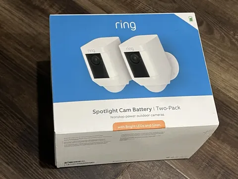 Ring Spotlight Cam Camera Indoor/Outdoor Wireless Pack of 2 Battery New! Sealed!