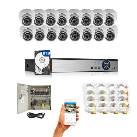 Evertech 16 Channel 8TB HD Security Camera Surveillance System
