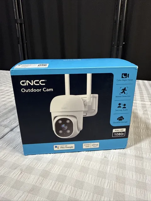 GNCC GK2 Outdoor Security Camera 1080P Home Surveillance with AI Motion Detec...