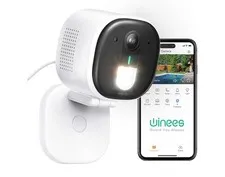 winees Security Cameras Outdoor, Wired 2K Wi-Fi Cameras for Home Security