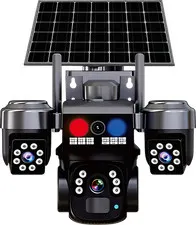 Upgraded Camara De Seguridad Solar Inalambricas Para Exterior Vision Nocturna US