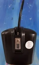 SAFEGO Portable Indoor/Outdoor Lock Box Safe with Key & Combination Access Black