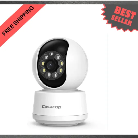 Indoor Security Camera 1080p Pan Tilt 355 90 Degrees Two Way Audio Compatible