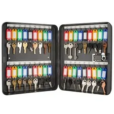 Large Capacity 36 Slot Key Box W/ Resettable Combination & Sturdy Steel for Home