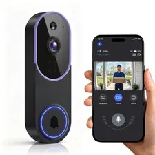 Wireless Video Doorbell , AI Human Detection, -Way Audio, Night Vision, App C...