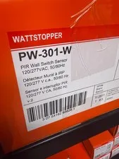 NEW WATTSTOPPER PW-301-W PIR WALL SWITCH OCCUPANCY SENSOR 120/277V WHITE 1000W