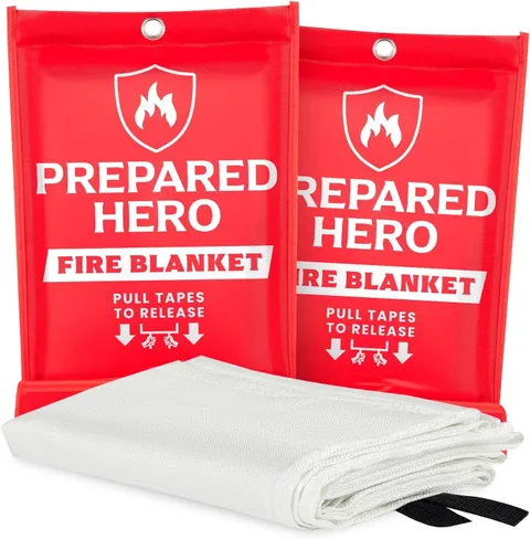 Emergency Fire Blanket, Kitchen & Home, 39 x 39 in, 2 Pack