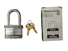 2-PACK Master Lock 2 In. Laminated Steel Padlock KEYED ALIKE 5KALF