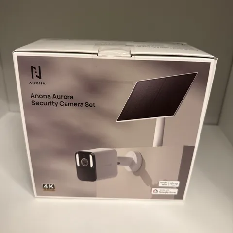 Anona Aurora 4K Solar Security Cameras Wireless Outdoor. New Sealed. Free Ship
