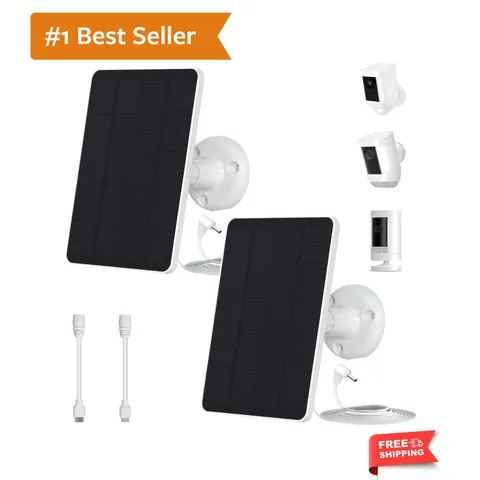 5W Solar Panels for Security Cameras - Compatible with Ring Spotlight CamBatt...