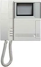 Bticino 334102 8-Wire White Black Pivot Video Intercom with Bracket