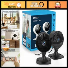 1080P Indoor Security Camera, Pet Monitoring, Motion Detection, Two-Way Audio, N