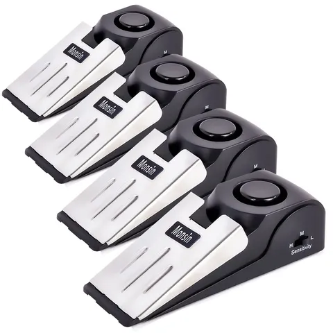 120DB Door Stop Alarm - Security Doorstop Wedge for Home, Travel & Apartment (4