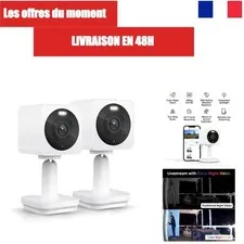 WYZE Cam OG Security Camera 1080p Wi-Fi Indoor Outdoor 2-Pack White