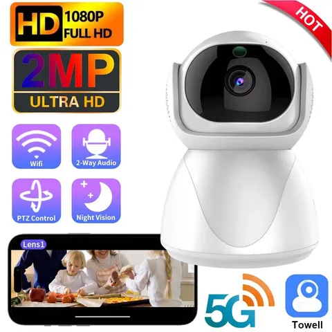 Baby Monitor Camera 5GHz+2.4GHz WiFi Security Camera Indoor IP Home Surveillance