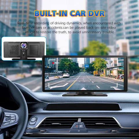 10.26Inch Car PND Player DVR Camera Android Auto&Wireless Carplay AHD Recorder