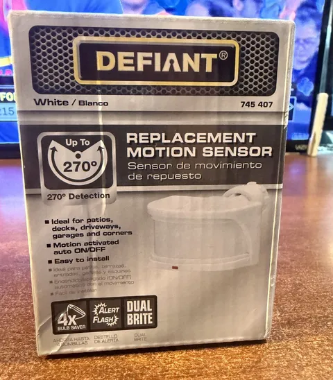 Defiant 270 Degree White Replacement Outdoor Motion Sensor New in Box