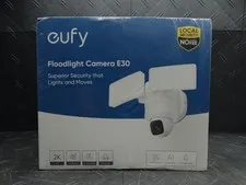 Eufy E30 2K Hardwired Floodlight Security Camera Pan Tilt Lens No Monthly Fee