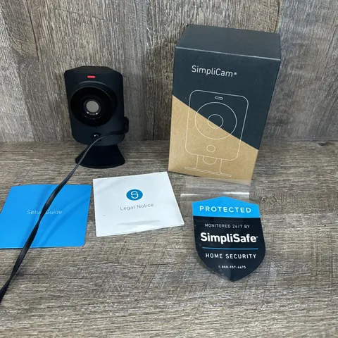 SimpliSafe Indoor Camera Wi-Fi HD Security Camera SSCM1 + Wall Charger + cord !!