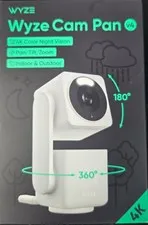 Wyze Cam Pan v4 4K UHD Indoor/Outdoor Plug-In Pan & Tilt Security Camera NEW