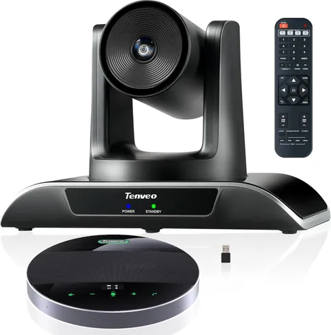 Tenveo 3X Zoom PTZ Video Conference Camera Bluetooth Mic Speaker USB 3.0 HDMI