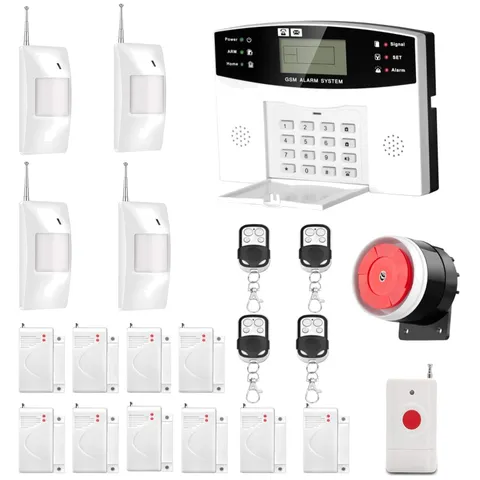4G GSM SMS Burglar Alarm System Remote Control``