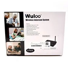 Wuloo 6 Pack Long Signal Range Wireless Home Intercom System Model W666-P6
