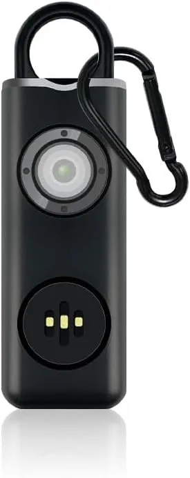 Portable Personal Safety Alarm KeyChain with LED Light for Women Elderly