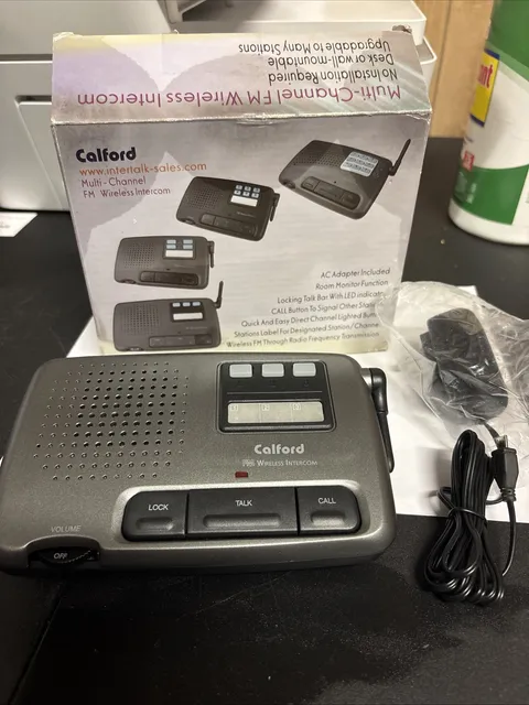 Calford 3 Channel FM Wireless Intercom AF333CH-New-never Used