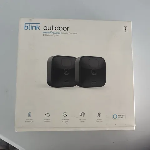 Blink Outdoor Wireless 1080p 2-Camera System w/ Sync Module 2, Night Vision