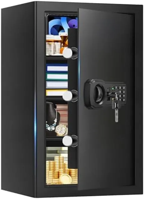 5.2 Cuft Large Safes Fire Waterproof, Security Fire Safe Box for Home with Progr