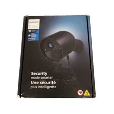 Philips Hue Secure Wired Smart Security Camera 1080p HD Indoor/Outdoor, Black