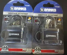 Brinks 40 mm Laminated Steel Weather Resistant Padlock - 2 PACK