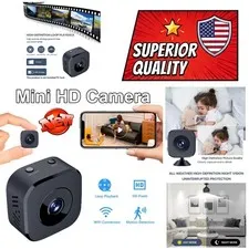 SSET Mini WiFi Security Camera HD Full Color Night Vision Waterproof