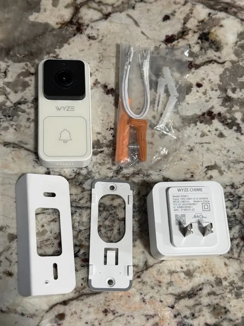 Wyze Video Doorbell Wired Camera w Chime White Kit New Out Of Box