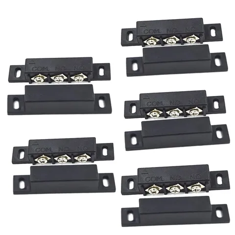 NC/NO Recessed Wired Window Door Alarm Magnetic Reed Switch for Office Home S...