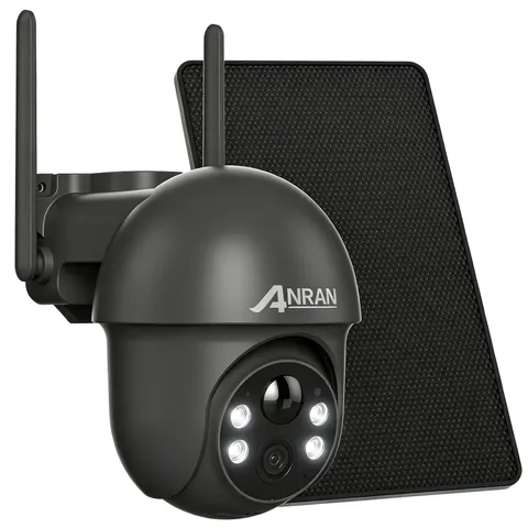 Solar Powered Security Cameras Wireless Outdoor Color Night Vision Motion Alarm