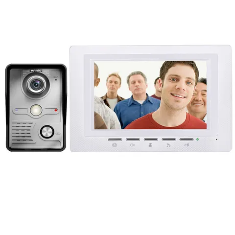 7“ LCD Video Door Phone Doorbell Intercom Kit 1-Camera 1-Monitor Night Vision