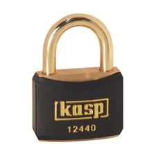 Kasp K12440BLAA1 Brass Lock - 40mm - Brass Lock - Black - KA24401