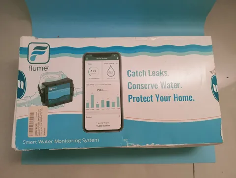 Flume 1st Generation Smart Water Monitoring System Kit Bridge & Water Sensor