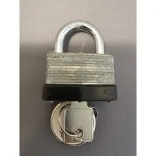 Hardened Padlock with Key - 2" x 1-1/2" - works great