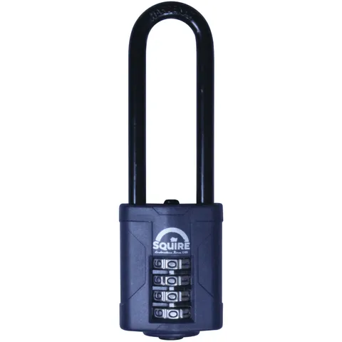 Squire CP40/2.5 Combined Lock 4 Wheels 40mm Extra Long Hook 63mm