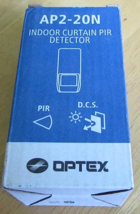 Optex AP2-20N Indoor Curtain PIR Detector, 20' Detection Range - Free Ship