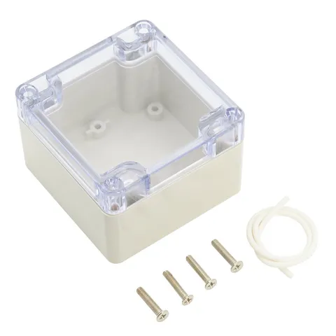LeMotech ABS Plastic Junction Box Dustproof Waterproof 3.3"x3.2"x2.2", Clear 